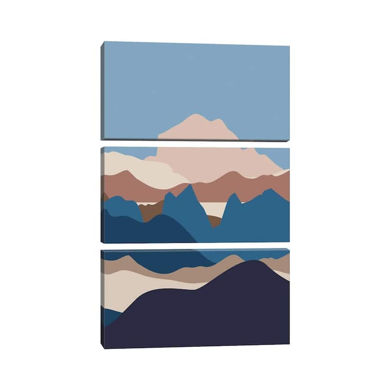 iCanvas "Abstract Modern Mountain Mountains Art Abstract" by Merle